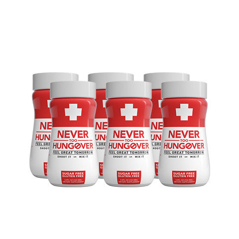 Never Too Hungover - Hangover Prevention (6-pack)